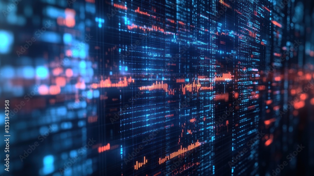 Abstract Digital Data Stream: A Visual Representation of Binary Code Flowing Through Cyberspace Abstract Digital Data Stream: A Visual Representation of Binary Code Flowing Through Cyberspace
