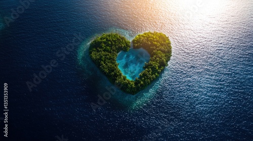 Heart-Shaped Island Paradise: A Tropical Getaway