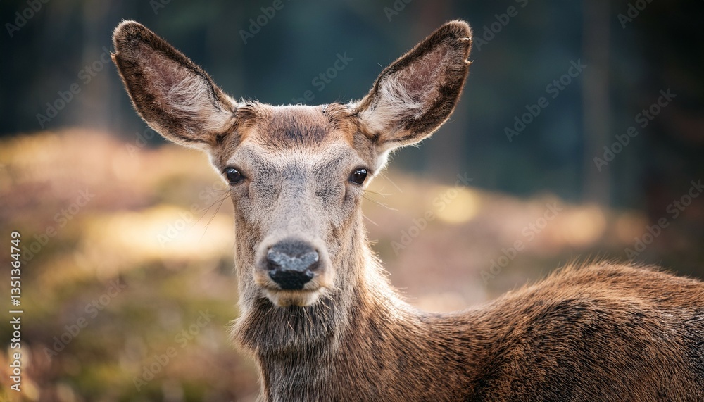portrait of deer in nature portrait of deer in nature