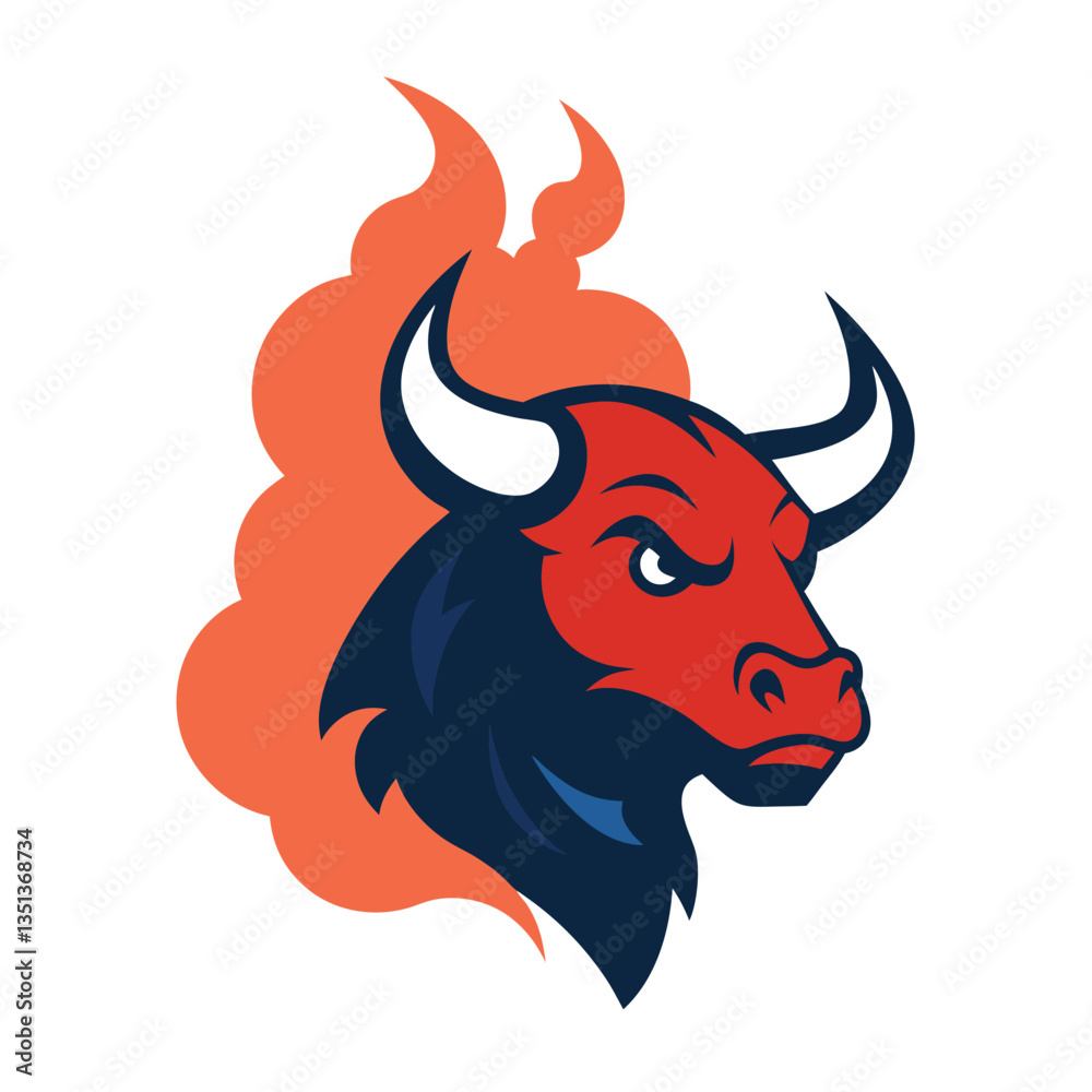 bull head vector bull head vector