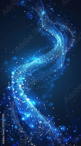 Abstract glowing blue spiral energy background
