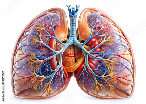 Tunica Albuginea Anatomy Detailed Illustration photo