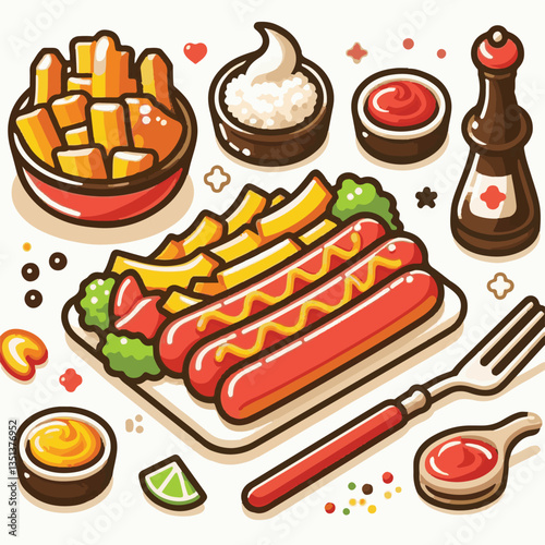 sausage, meal, food, currywurst, bratwurst, curry, german, ketchup, sauce, pork, lunch, fried, dinner, meat, snack, spicy, wurst, hot, dish, plate, fast, spice, grill, wooden, fast food, roasted, cook