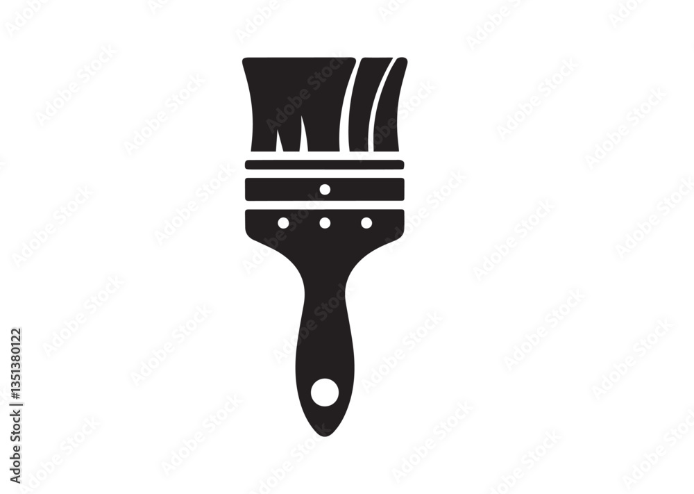 Paintbrush Silhouette vector Paintbrush Silhouette vector