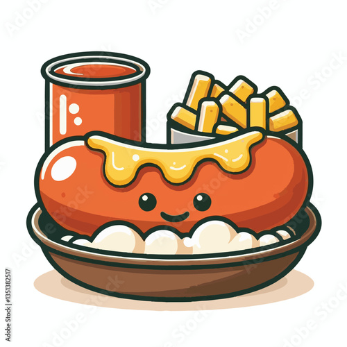 sausage, meal, food, currywurst, bratwurst, curry, german, ketchup, sauce, pork, lunch, fried, dinner, meat, snack, spicy, wurst, hot, dish, plate, fast, spice, grill, wooden, fast food, roasted, cook