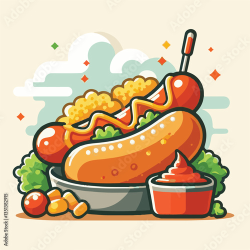 sausage, meal, food, currywurst, bratwurst, curry, german, ketchup, sauce, pork, lunch, fried, dinner, meat, snack, spicy, wurst, hot, dish, plate, fast, spice, grill, wooden, fast food, roasted, cook