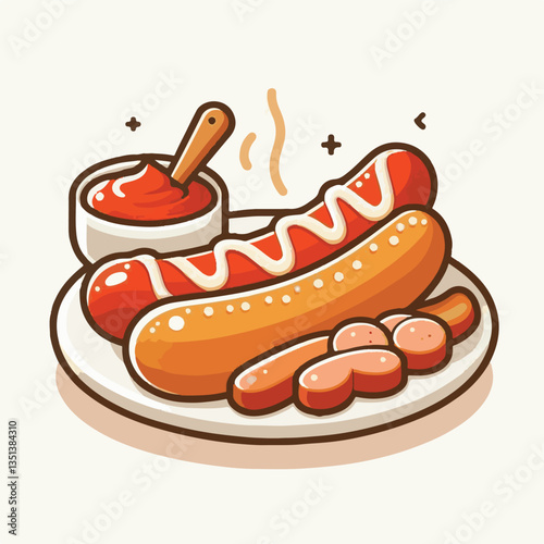 sausage, meal, food, currywurst, bratwurst, curry, german, ketchup, sauce, pork, lunch, fried, dinner, meat, snack, spicy, wurst, hot, dish, plate, fast, spice, grill, wooden, fast food, roasted, cook