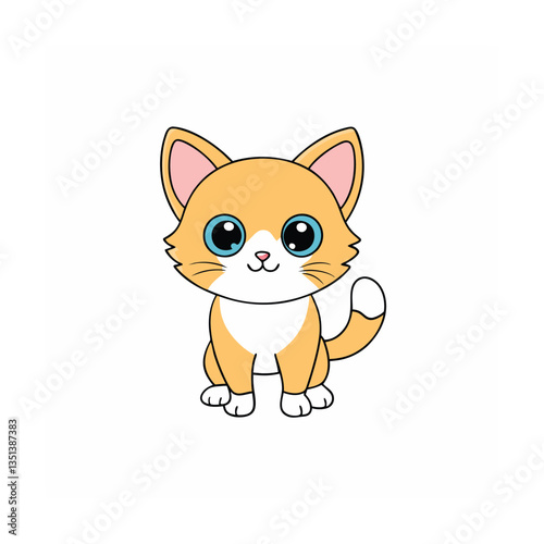 adorable-kitten-on-white-background-.eps