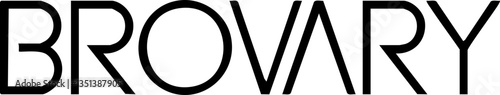 Bold and Modern Logo Design Featuring the Word 'BROVARY' in Sleek Typography for Branding, Marketing, Business Identity, or Graphic Design Projects.