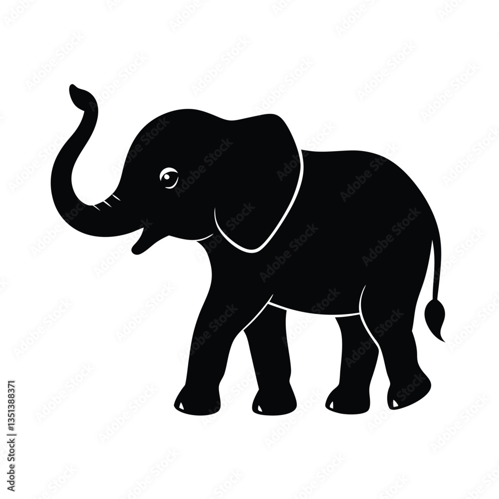 elephant isolated on white elephant isolated on white