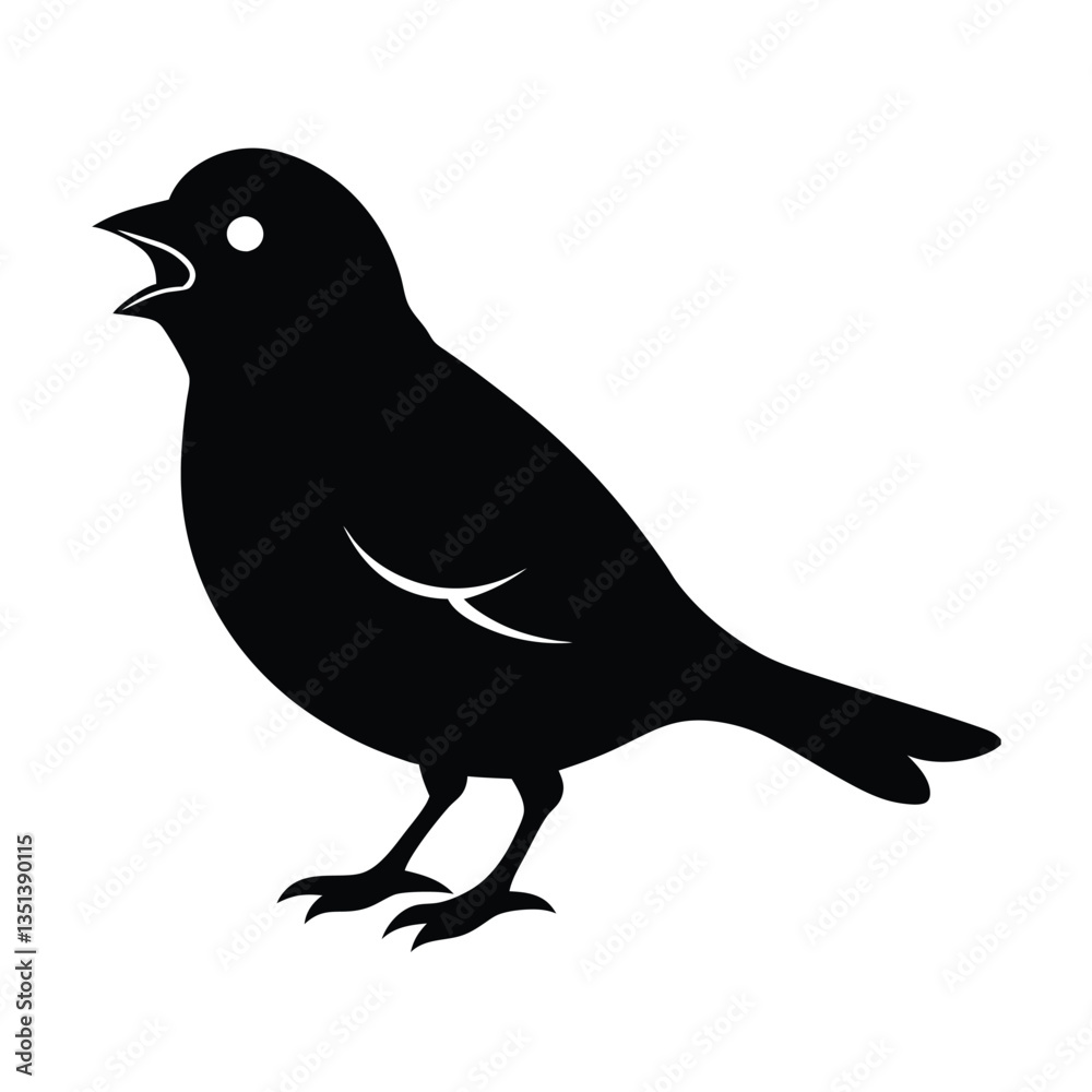 Obraz premium crow on a white background