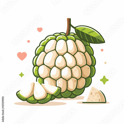 fruit, tropical, healthy, food, organic, fresh, nature, sweet, background, green, delicious, vegetarian, ripe, freshness, vitamin, diet, exotic, juicy, tasty, custard, custard apple, nutrition, agricu