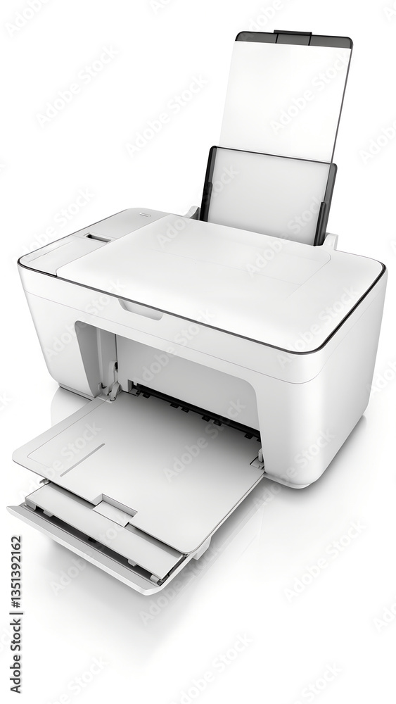 Plain photocopier on white background Plain photocopier on white background