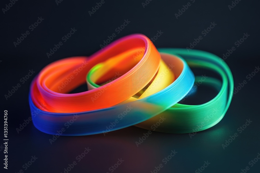 Ribbons in various colors, perfect for wrapping gifts or adding decorative touches