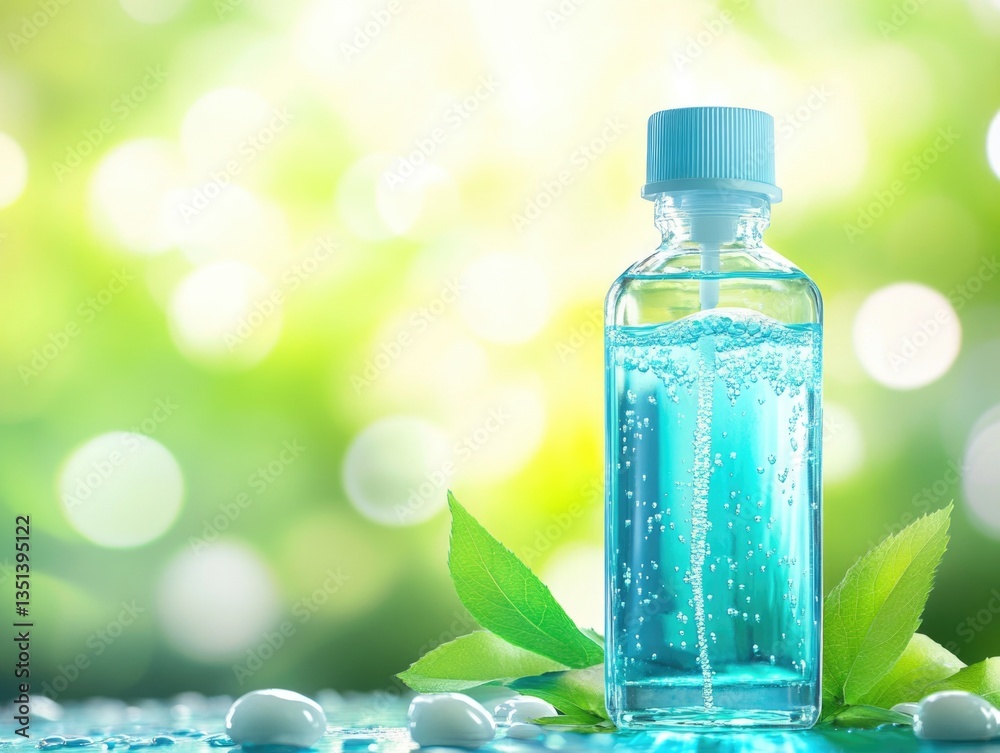 A clear plastic water bottle sits on a wooden or metal table, possibly in an outdoor setting