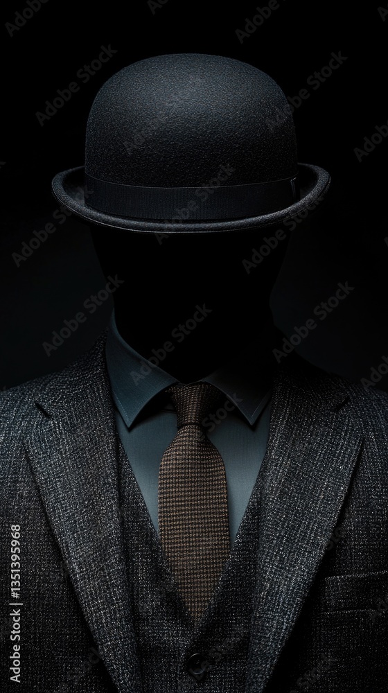 Man in formal attire with hat, suitable for business or corporate use