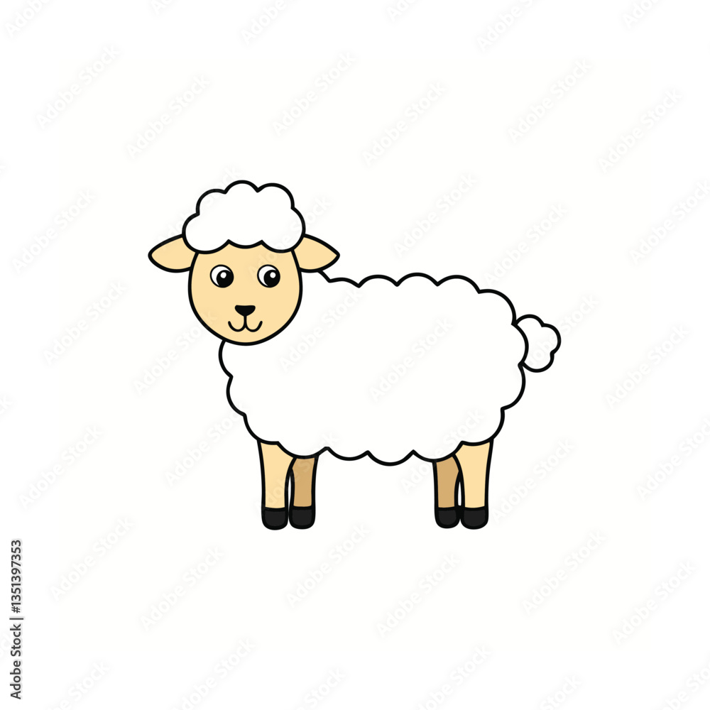 vector illustration of sheep vector illustration of sheep