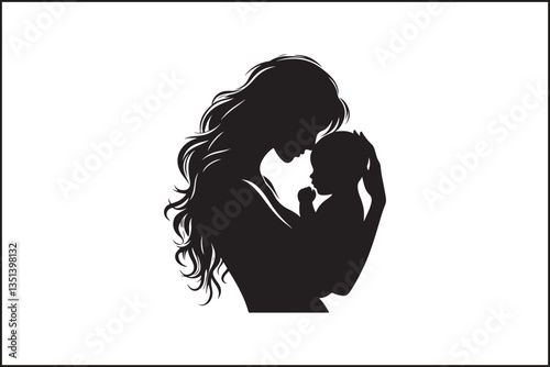 "Heartwarming Family Silhouette - Father, Mother, and Son Bonding Art"

"Timeless Family Love - Father, Mother, and Son Silhouette Wall Decor"
