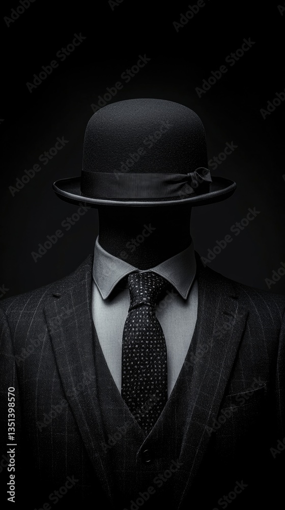 A man dressed in a suit and tie, wearing a hat