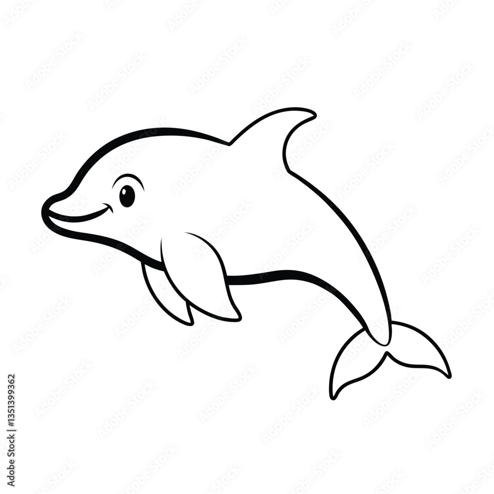 dolphin isolated on white background dolphin isolated on white background