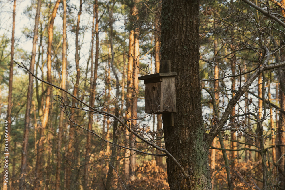 Bird house on a tree Bird house on a tree