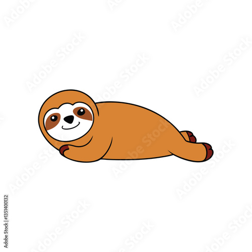 vector illustration of a cartoon sea lion
