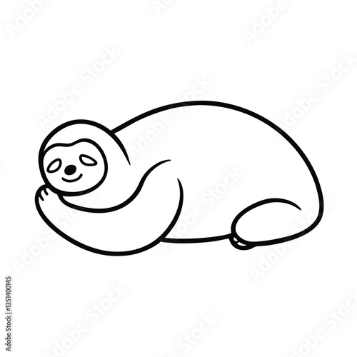 vector illustration of a cartoon sea lion