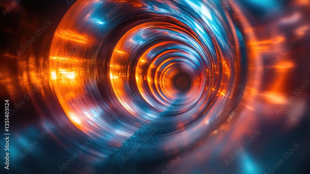 Abstract tunnel of swirling colors Abstract tunnel of swirling colors