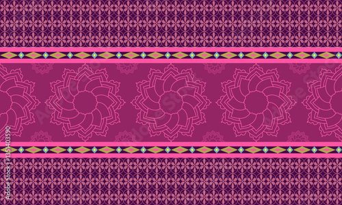vector seamless pattern with lace