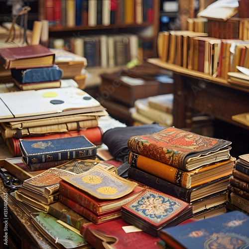Wallpaper Mural The Artistic Journey of Creating Handcrafted Books: An Inside Look into a Bookbinding Workspace Torontodigital.ca