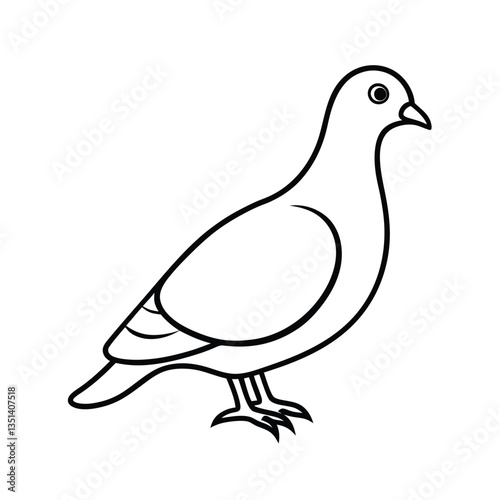 vector illustration of dove