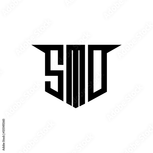 SMO letter logo design with white background in illustrator, vector logo modern alphabet font overlap style, calligraphy designs for logo, Poster, Invitation, etc.
