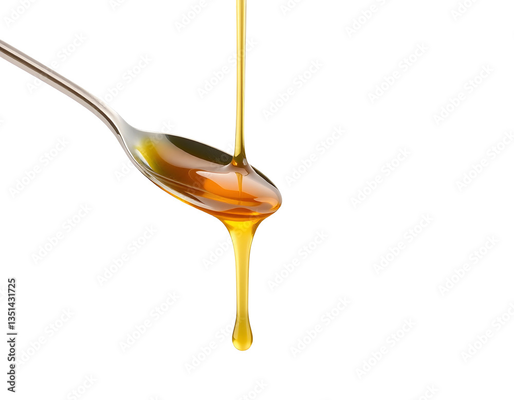 Honey dripping from a spoon Honey dripping from a spoon