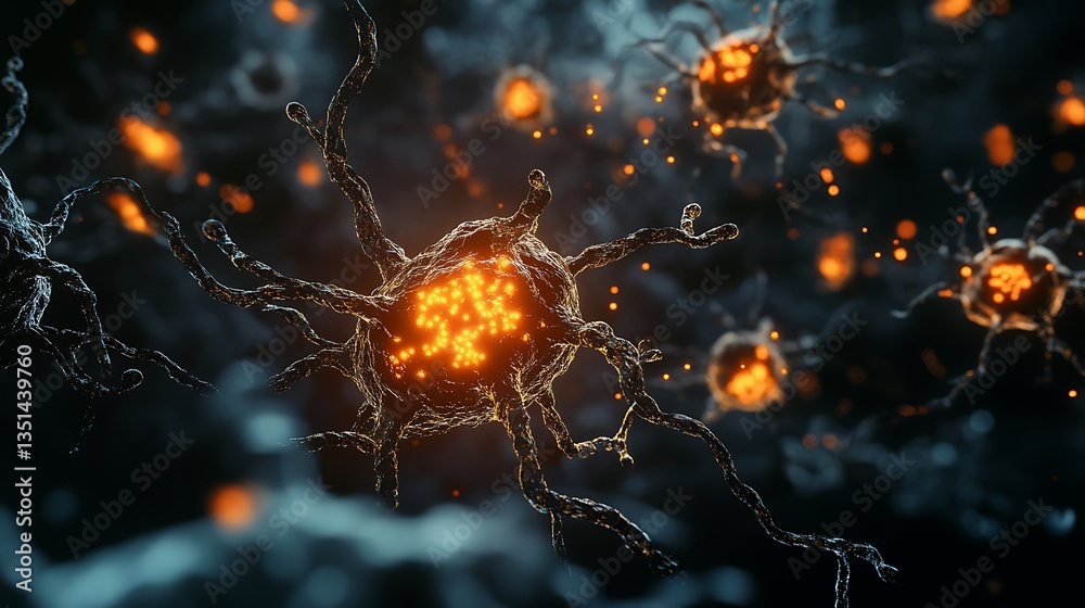A dangerous prion folding abnormally in a dark, mysterious cellular environment A dangerous prion folding abnormally in a dark, mysterious cellular environment