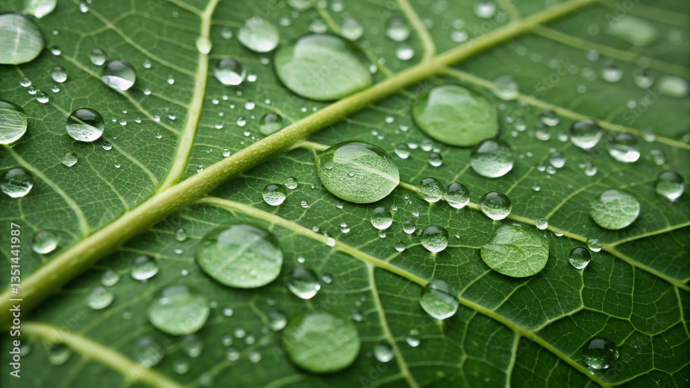 leaf and dew drop macro. leaf and dew drop macro.