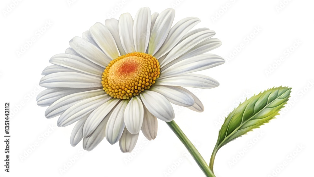 Fototapeta premium daisy isolated on white background