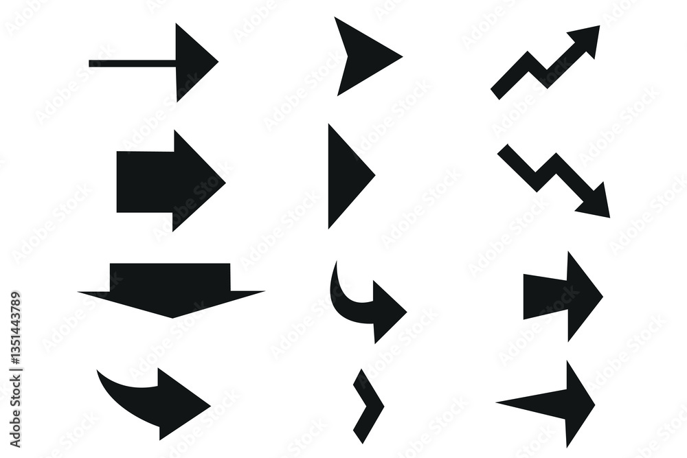 Arrow Vector Set Directional Graphics Arrow Vector Set Directional Graphics