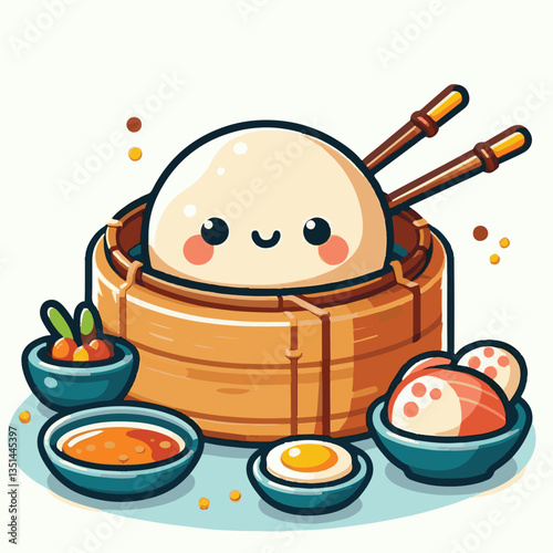 dim sum, food, chinese, meal, asian, china, lunch, dumpling, cuisine, restaurant, chinese food, dumplings, asia, breakfast, meat, delicious, snack, bamboo, steam, steamed, dim, sum, tasty, illustratio