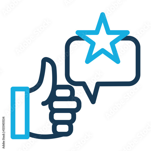 Reputable Icon Trendy Line Color Style for Credibility Pack Icon Themes