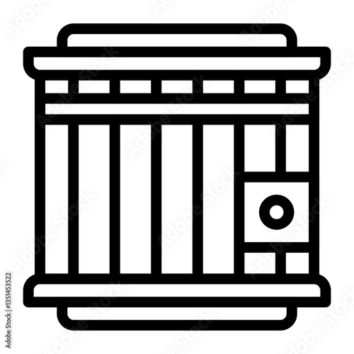 Vector Design Jail Icon Style photo