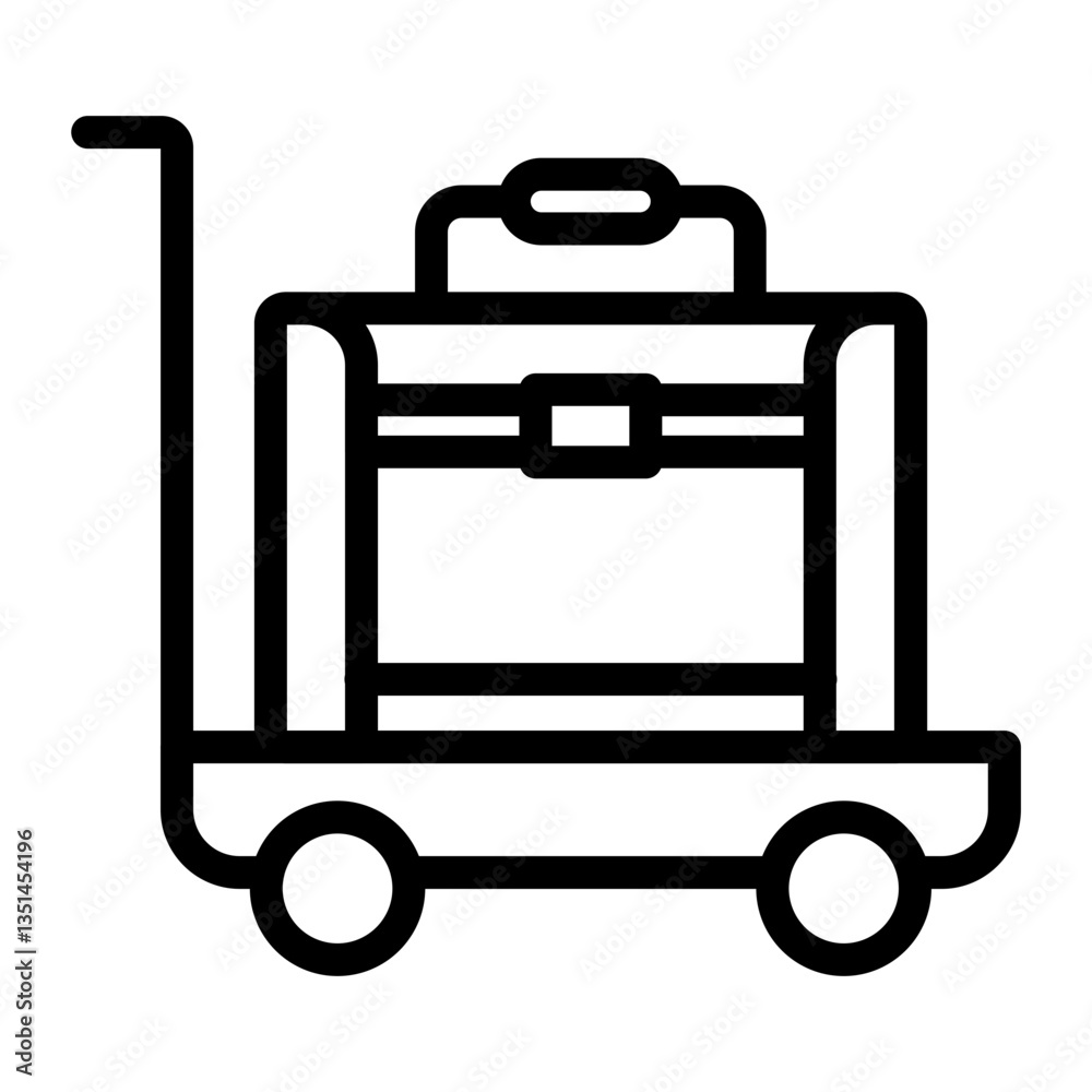 Vector Design Airport Cart Icon Style Vector Design Airport Cart Icon Style
