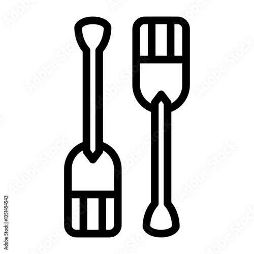 Vector Design Paddles Icon Style