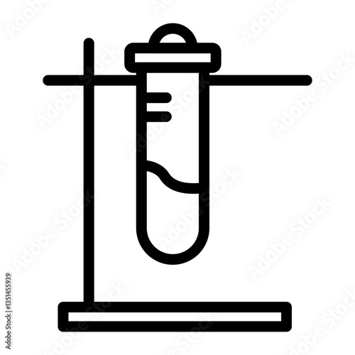 Test Tube Stand Icon Style
