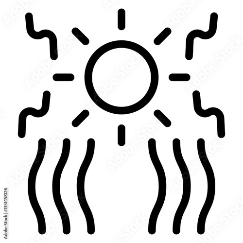 Heat Wave Icon Style