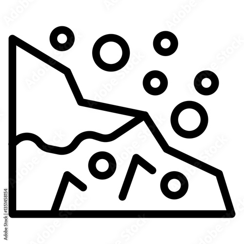 Snow Avalanche Icon Style