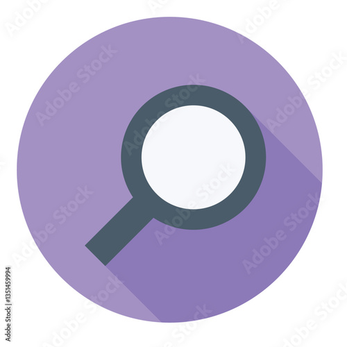 Search vector icon representing exploration, discovery, and finding information easily.