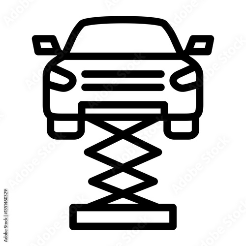 Car Lift Icon Style