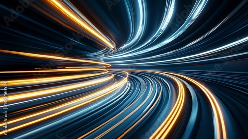 Abstract Speed of Light Tunnel.