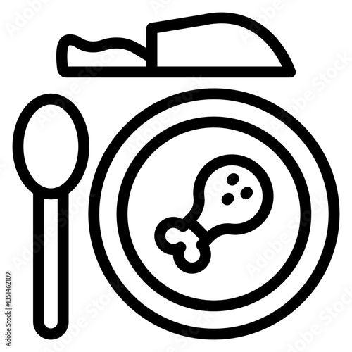 Dinner Icon Style