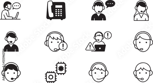 support icon or logo isolated sign symbol vector illustration - Collection of high quality black style vector icons
